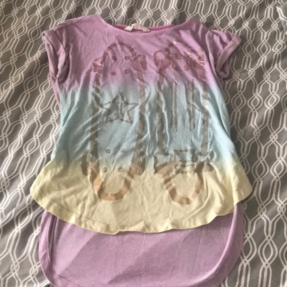 Ombré high low shirt